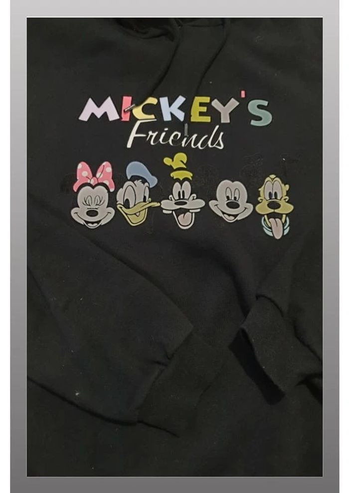 Sweat à capuche femme Disney Kiabi Mickey's friends M noir - photo numéro 2