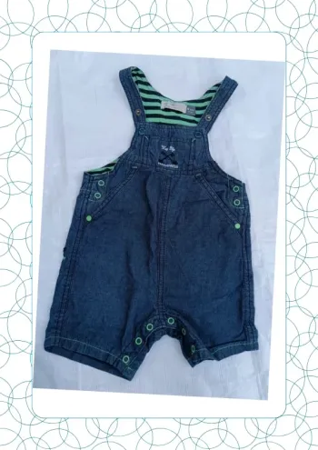 Salopette-short 9 mois Orchestra bébé