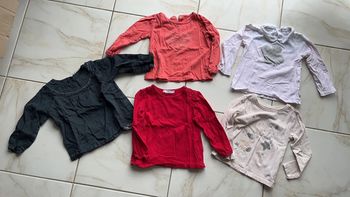 Lot tshirts manches longues 18 mois