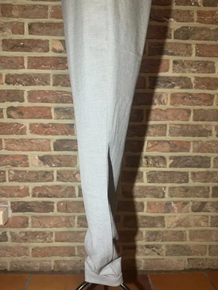 Pantalon droit gris clair Zara Basic Tail’e S / 36 - photo numéro 6