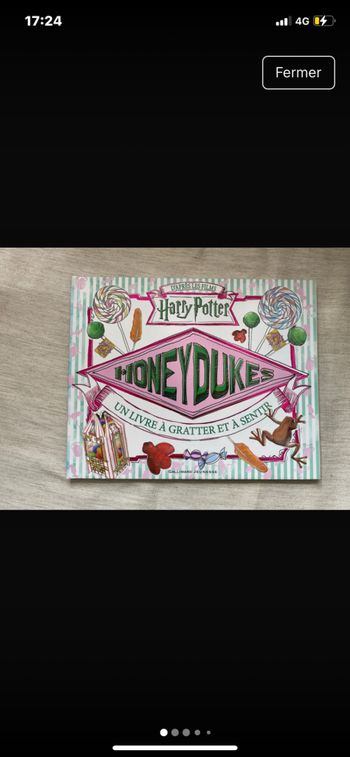 Livre à gratter et sentir Harry Potter honeydukes