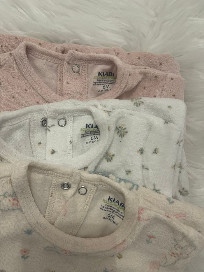 Pyjamas pour bébé fille 6mois Kiabi - photo numéro 2