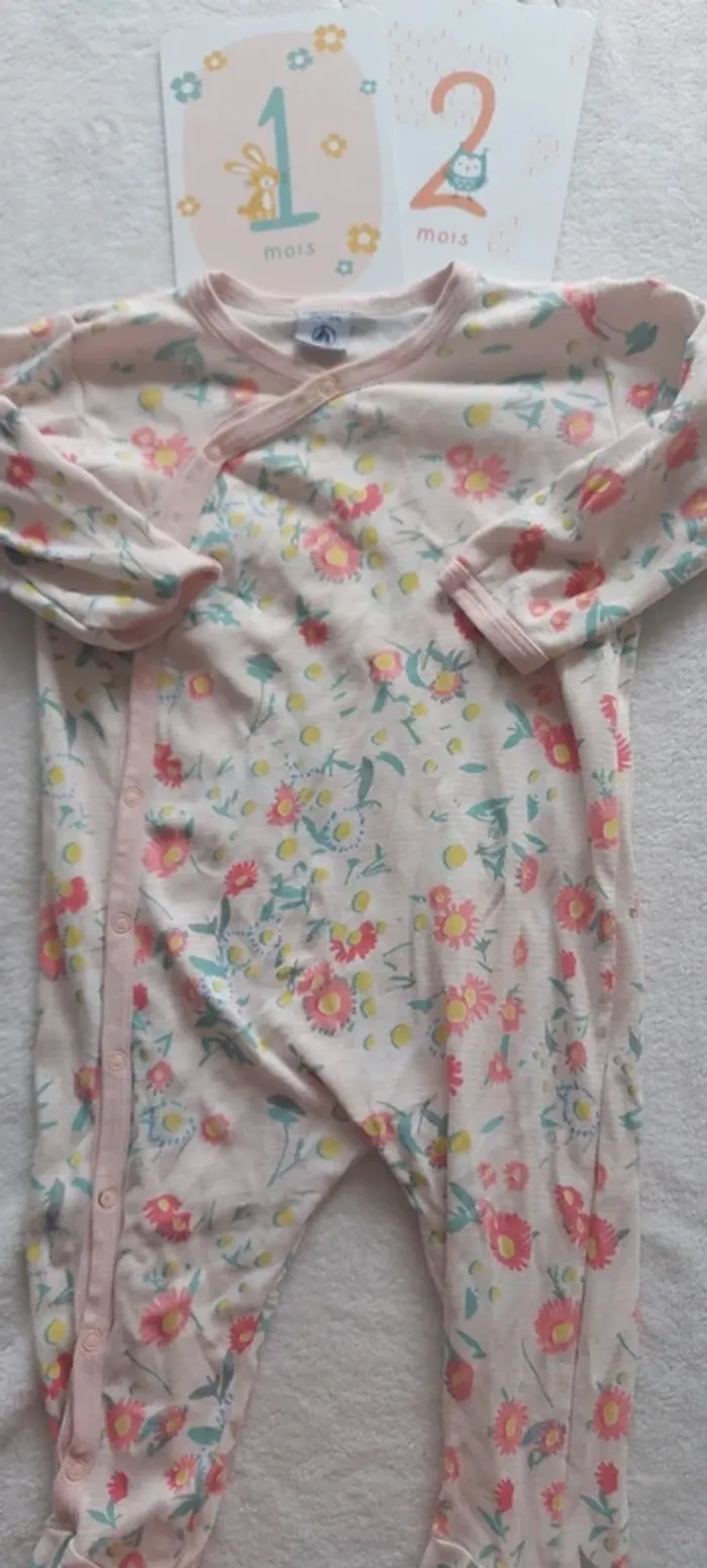 Pyjamas bébé fille petit bateau 12 mois été - photo numéro 3