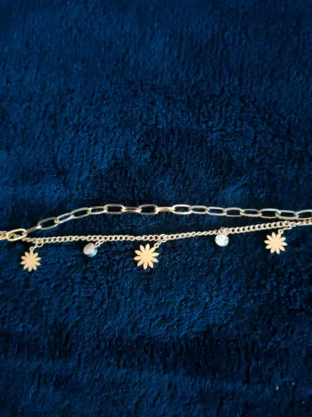 Bracelet double  acier inoxydable