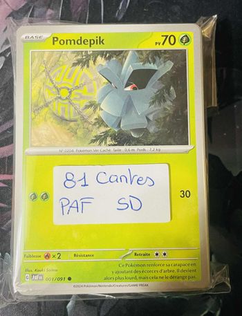 Lot de 81 cartes normales sans double – Destinées de Paldea (PAF)