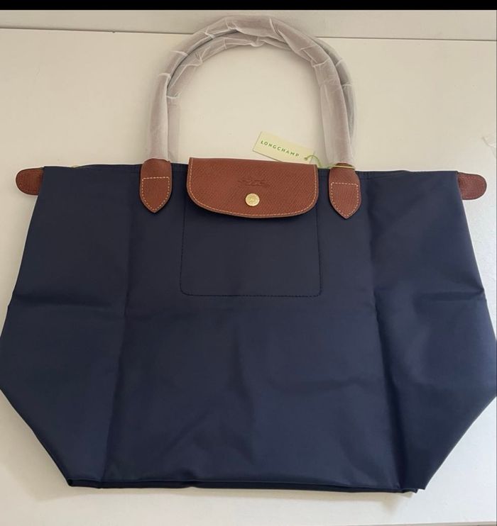 ❤️ sac fourre-tout Longchamp taille L marine authentique neuf ❤️ - photo numéro 2
