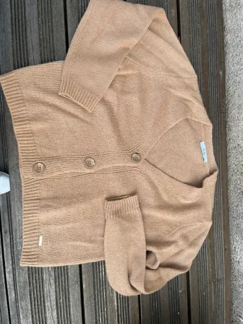 Gilet camel et paillette