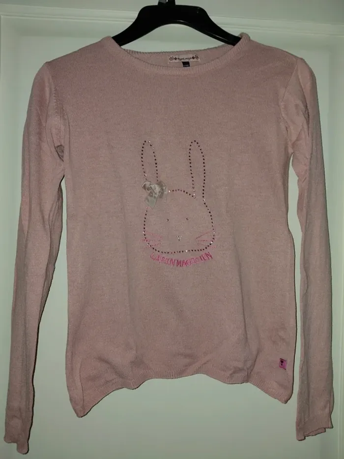 Pull fin lapin magicien avec strass
