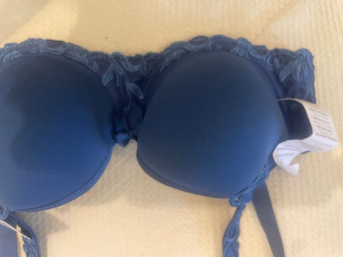 Soutien gorge simone perele  bleu 85d - photo numéro 7