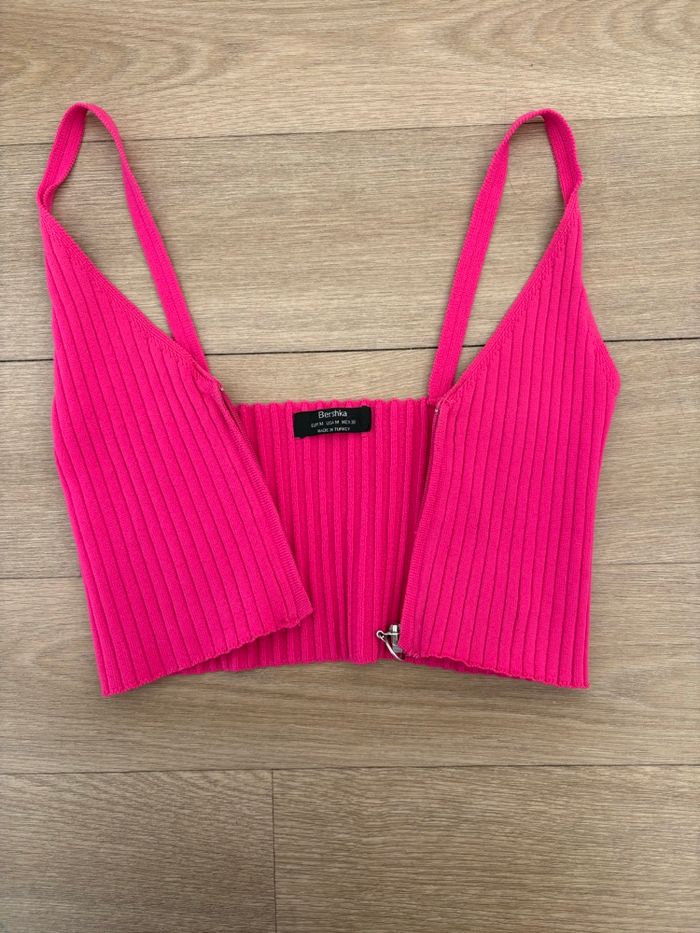 Jolie Top - Crop Top fuschia - taille M - photo numéro 3
