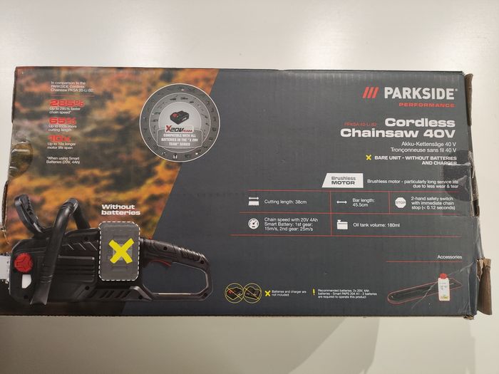 Tronçonneuse sans Fil Parkside Performance PPKSA 40-li B2 40V Brushless Neuve - Sans Batteries - photo numéro 2