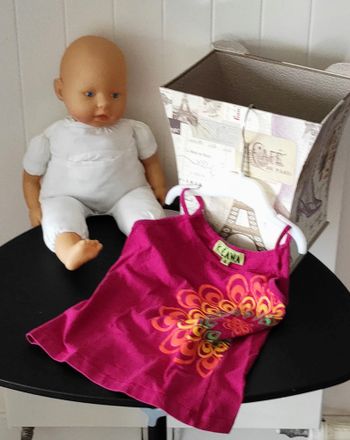 🌸 Débardeur fille – 6 ans – motif floral