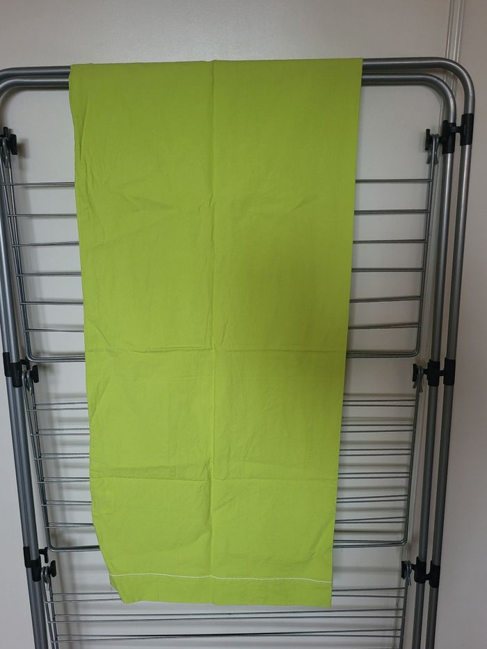 Taie de traversin verte