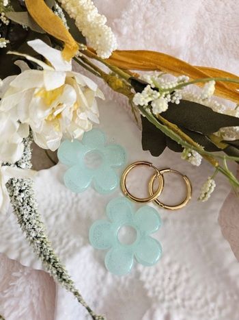 1 paire de boucles d'oreilles-pampilles interchangeables - créoles en acier inoxydable 