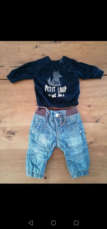 Ensemble pull pantalon 1 mois
