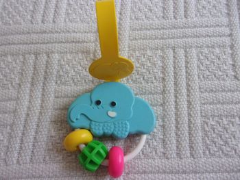 vintage :hochet Fisher Price avec attache