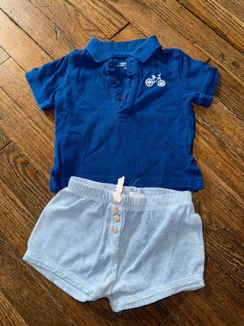 Polo Bout’chou et short Zara 6 mois