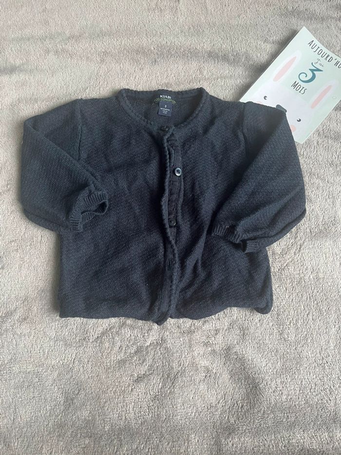 Gilet bleu marine 3 mois