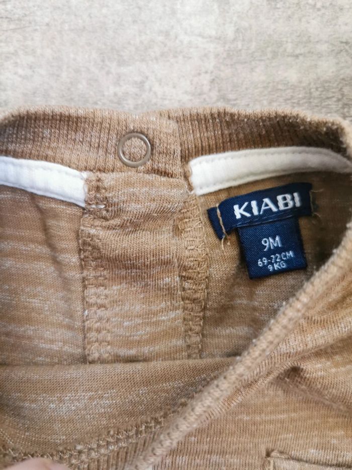 🌺Haut manches longues marron grhhh 9mois - photo numéro 2