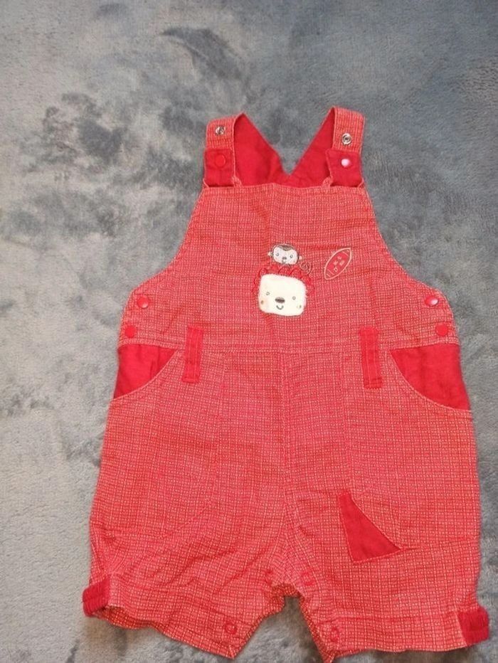 Salopette short 3 mois