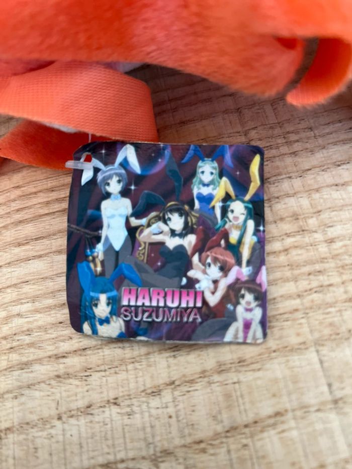 Peluche manga animé japan neuve mikuru asahina neuf poupée orange - photo numéro 4