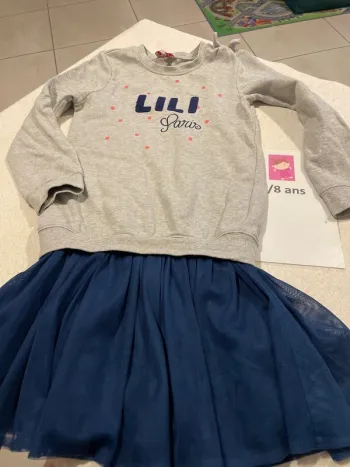 Robe Lili gaufrette 8 ans