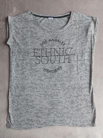 T-Shirt Gris Femme