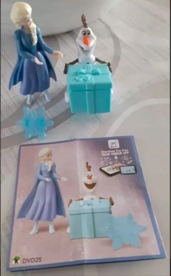 Jouet Kinder maxi Reine des neiges 2 
Elsa et Olaf