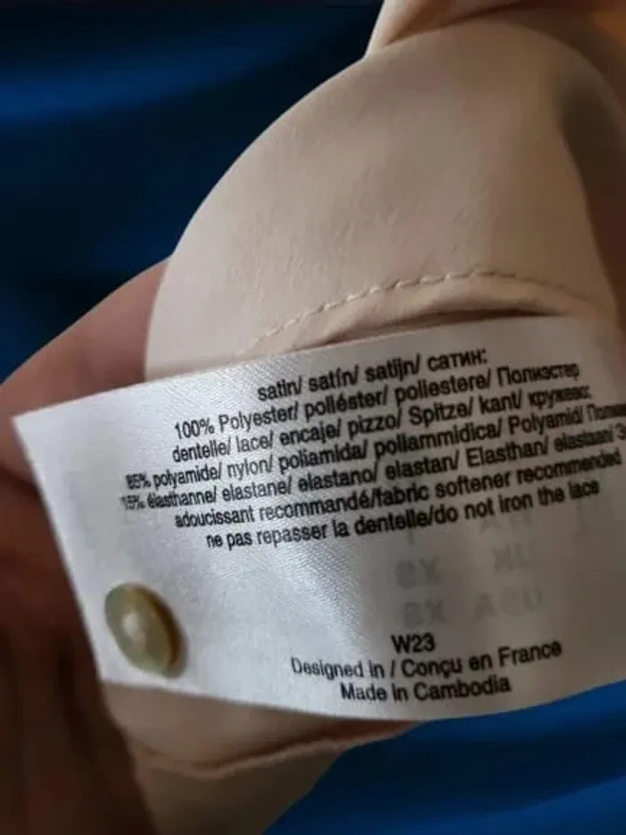 Nuisette neuve en satin marque Darjeeling Taille 38 - photo numรฉro 6
