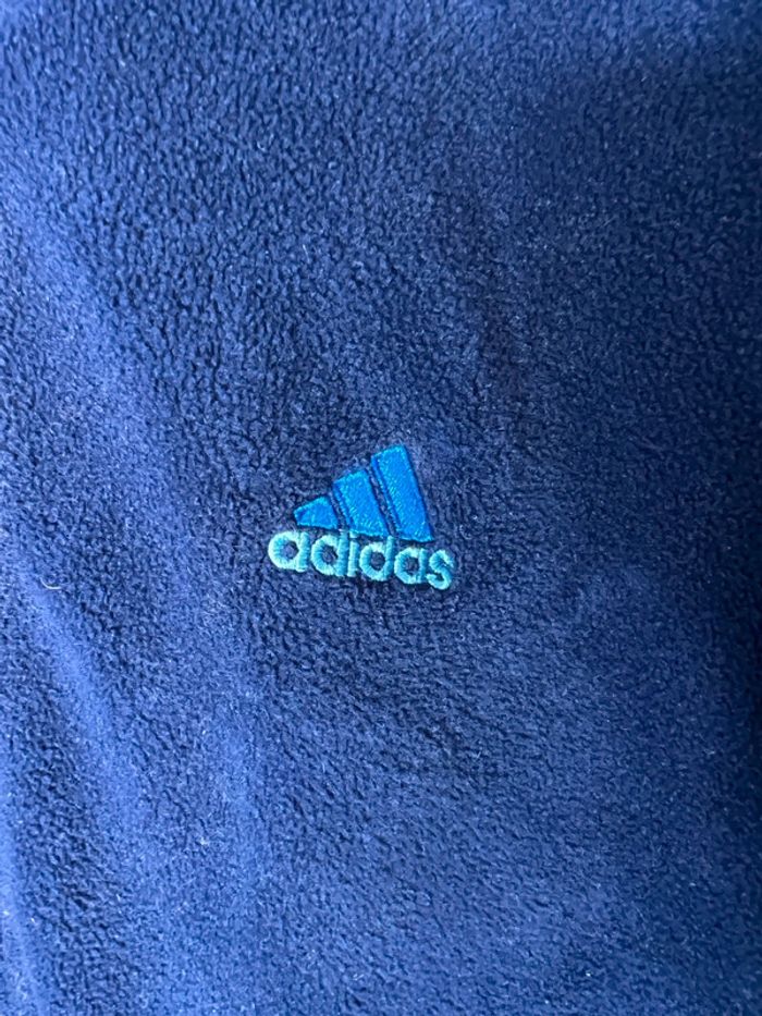 TrackJacket, polaire, Adidas bleu marine rétro Y2K- très bon état - photo numéro 4