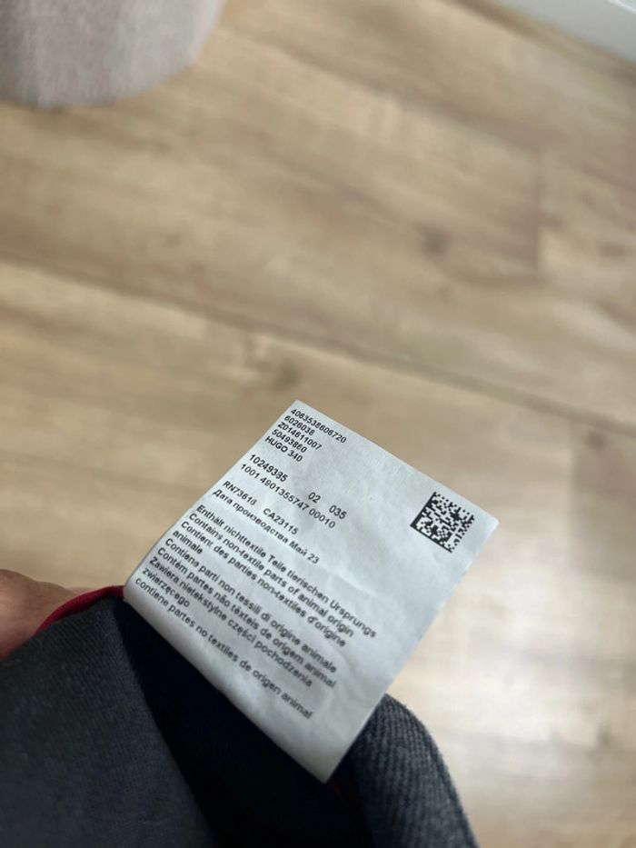 Jeans gris foncé Hugo loose tapered fit cropped W29 L32 - photo numéro 7