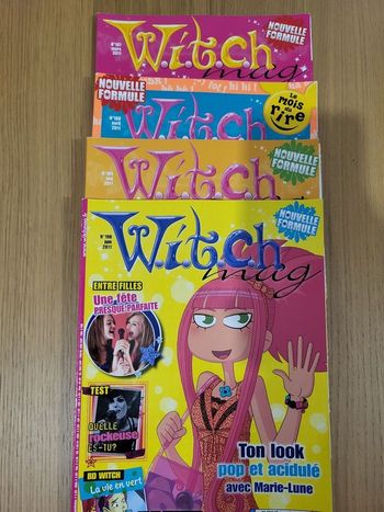 Lot de 4 Witch mag du 187 au 190