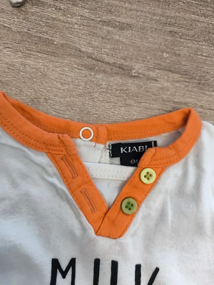 Tee-shirt garçon ml 6 mois Kiabi - photo numéro 4