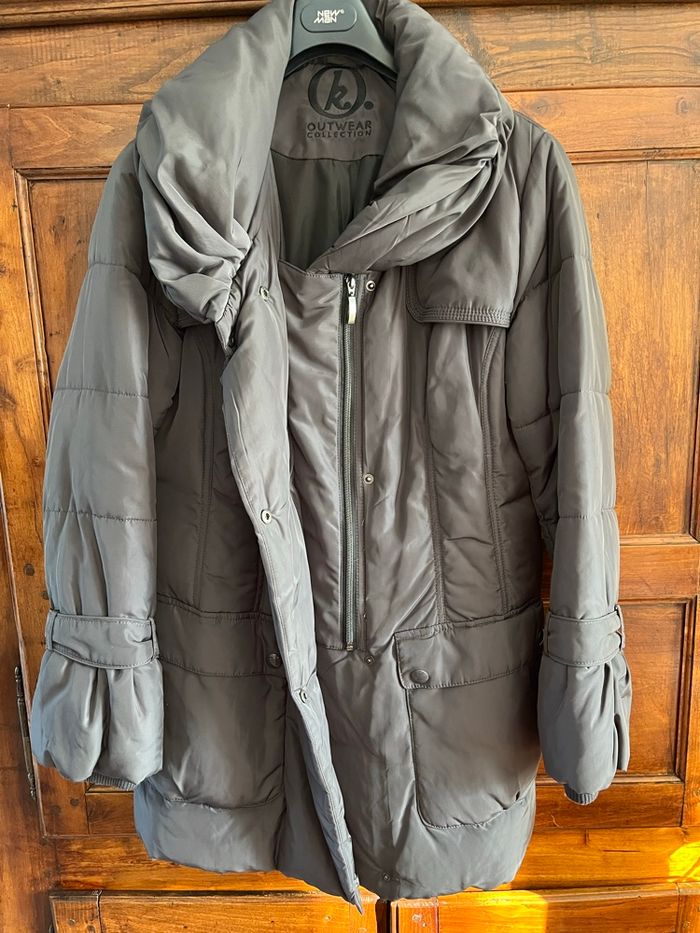 Doudoune manteau grise - photo numéro 2