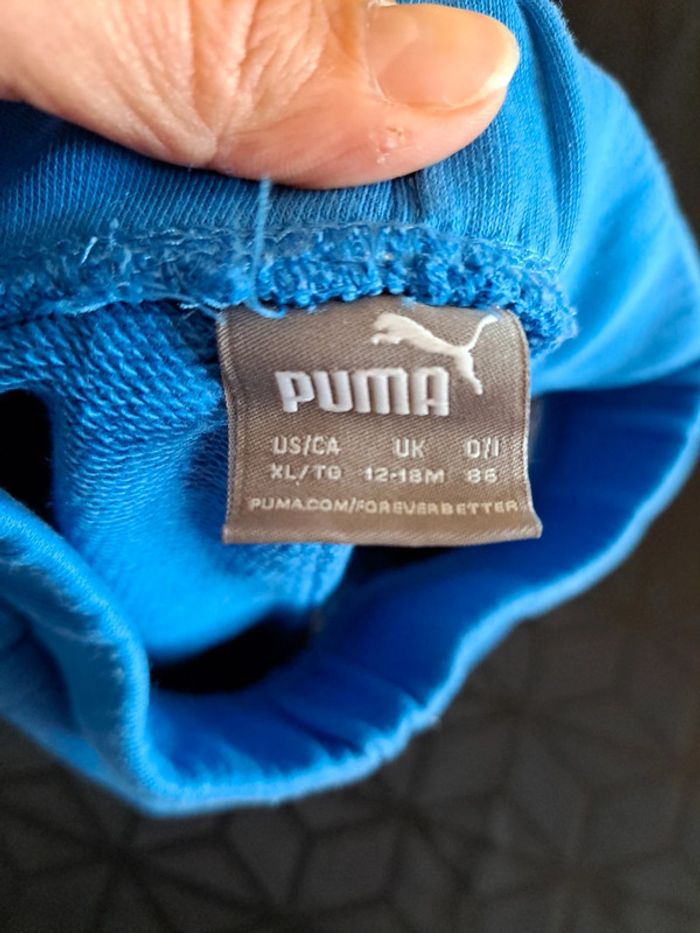 Ensemble short Tee-shirt puma bleu 12 / 18mois - photo numéro 8