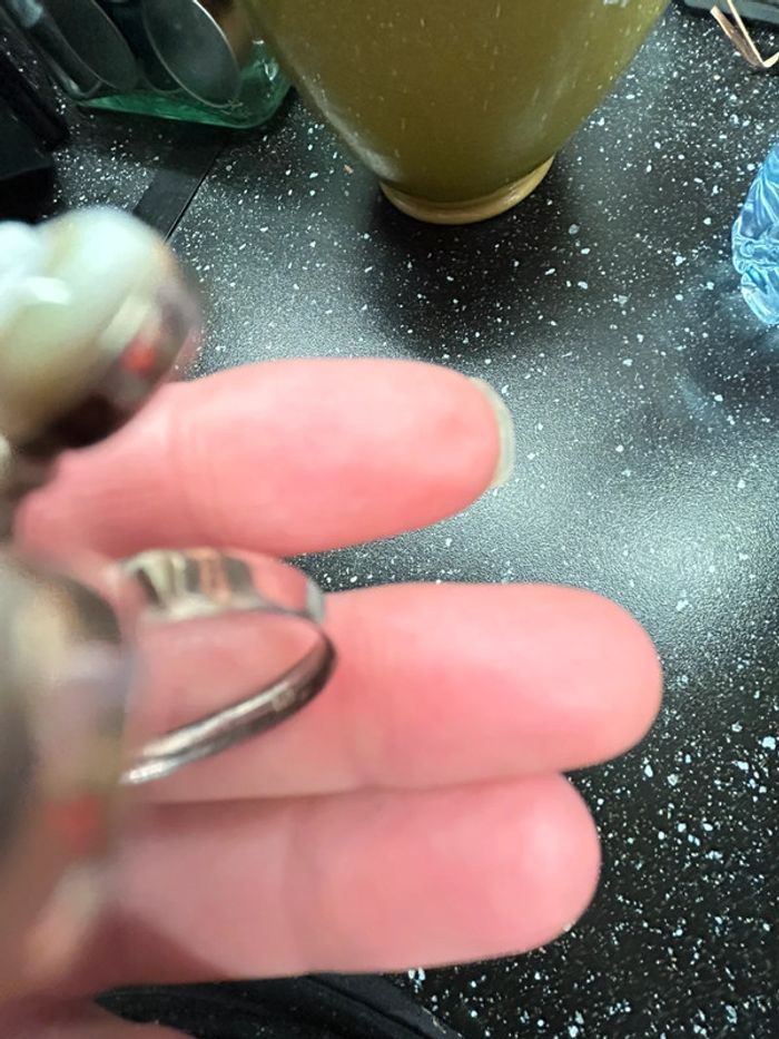 Bague en argent oeuil de Ste Lucie - photo numéro 5