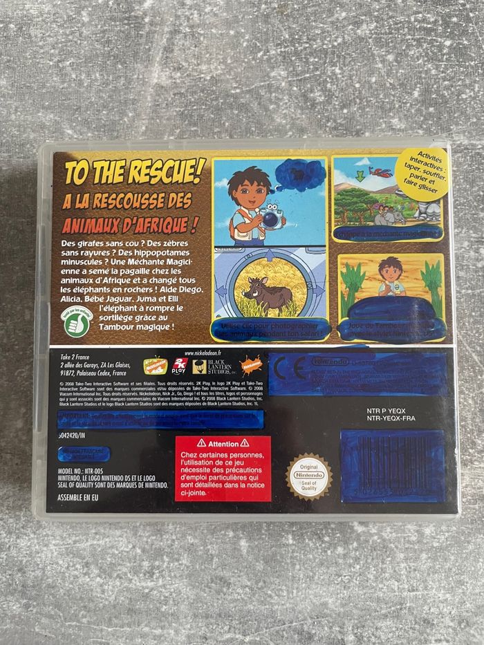 Jeu pour Nintendo DS, Go Diego, Mission Safari en français. - photo numéro 3