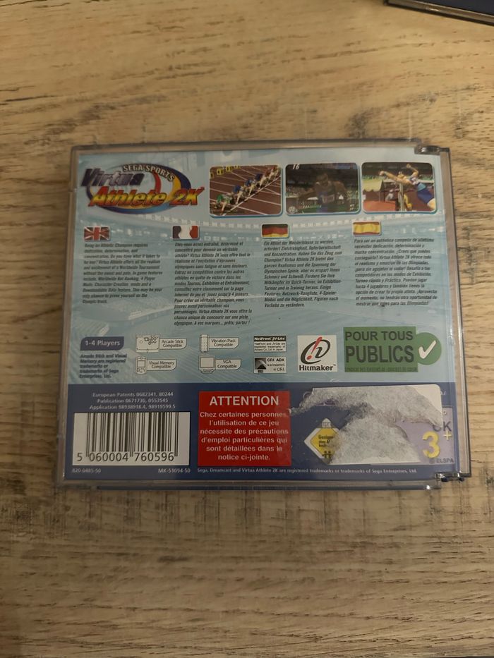 Sega dreamcast Virtua athlète 2k - photo numéro 2