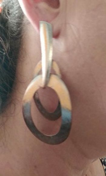 Boucles d'oreilles argentées