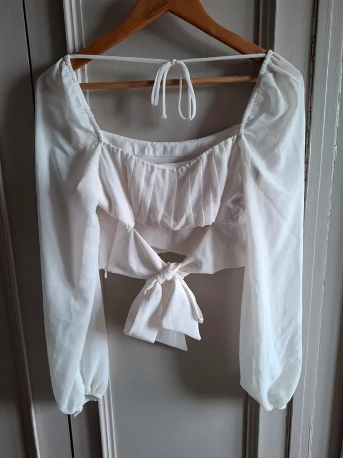 Blouse crop à nouer Nakd - photo numéro 2