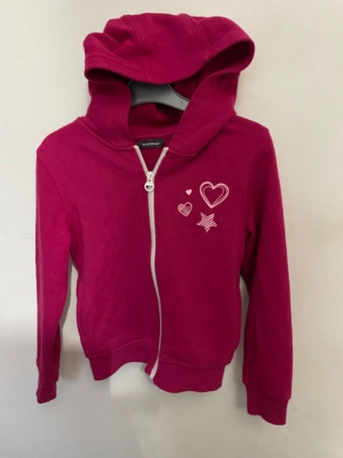 Sweat à capuche T 8 ans In Extenso rose