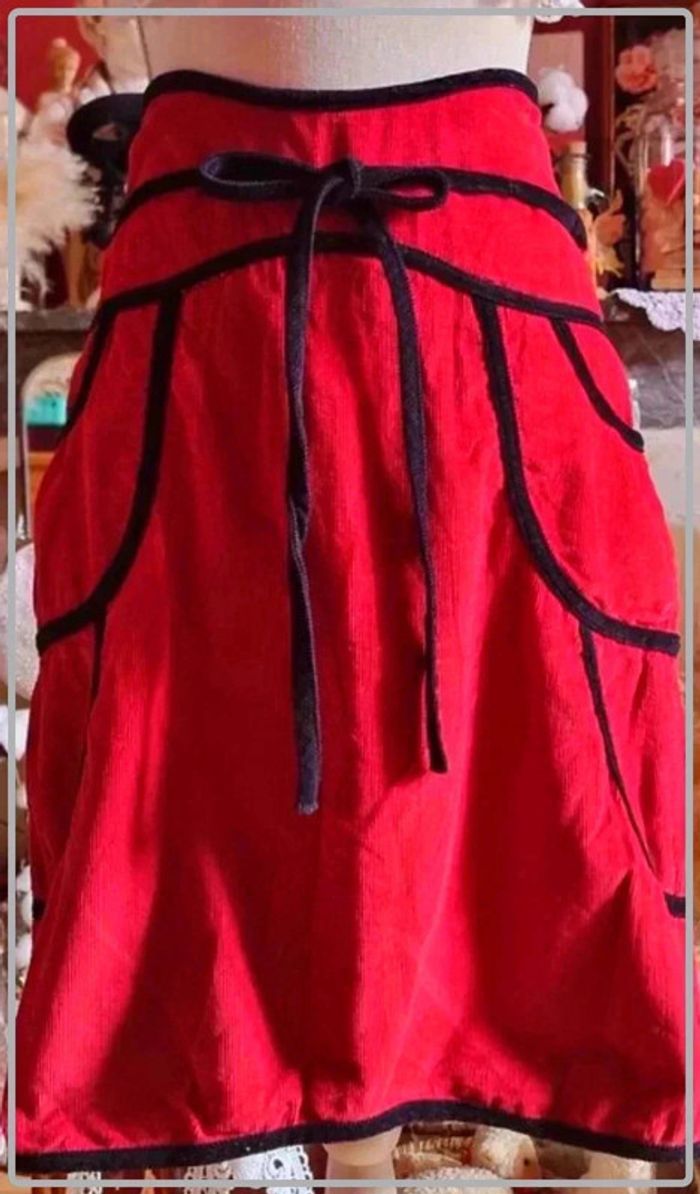 Jupe velour taille 42 marque Coline - photo numéro 4