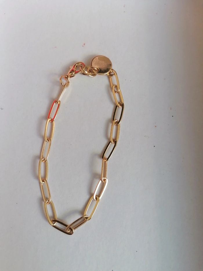 Bracelet chaîne dorée