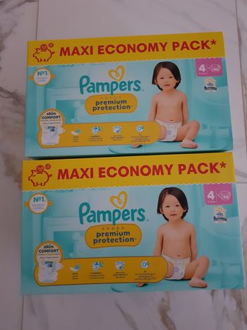2 Pampers Premium Taille 4 Maxi Pack