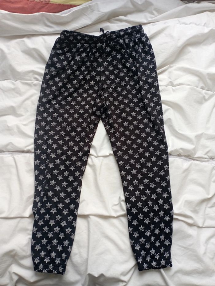 Pantalon léger noir imprimé 134/140 cm Pepperts neuf - photo numéro 3