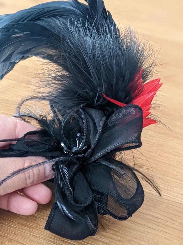 Pince plumes noires et rouges - photo numéro 4