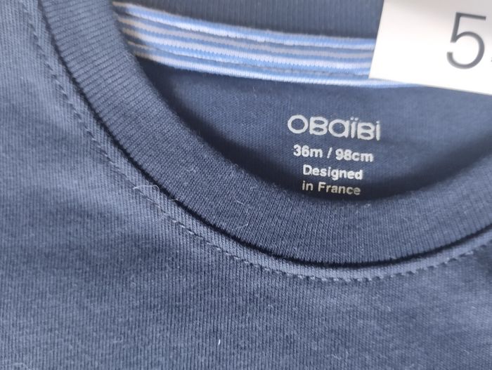 T-shirt Obaibi neuf taille 3 ans - photo numéro 3