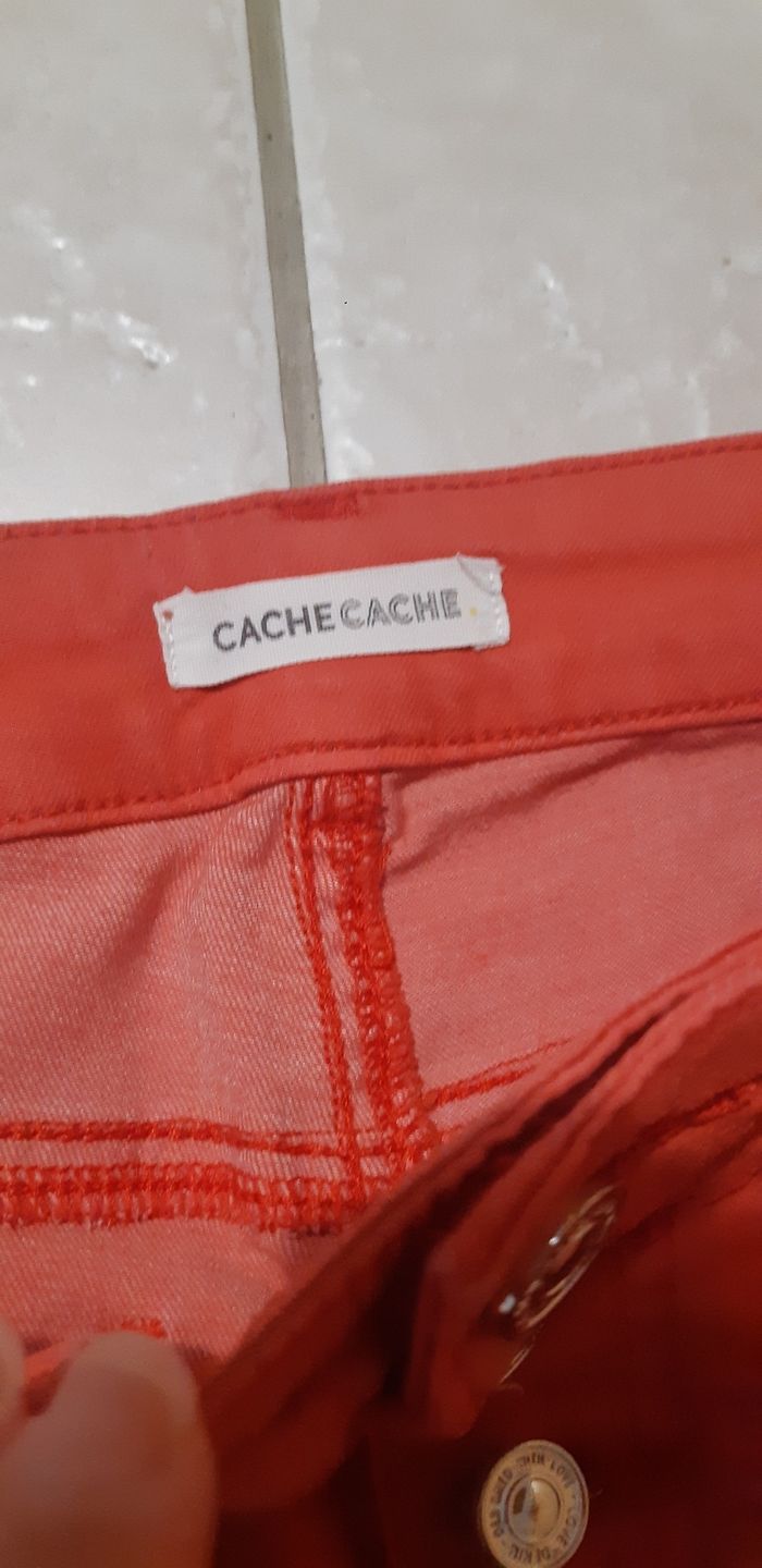 Jean slim taille 34  Cache Cache taille XS - photo numéro 3