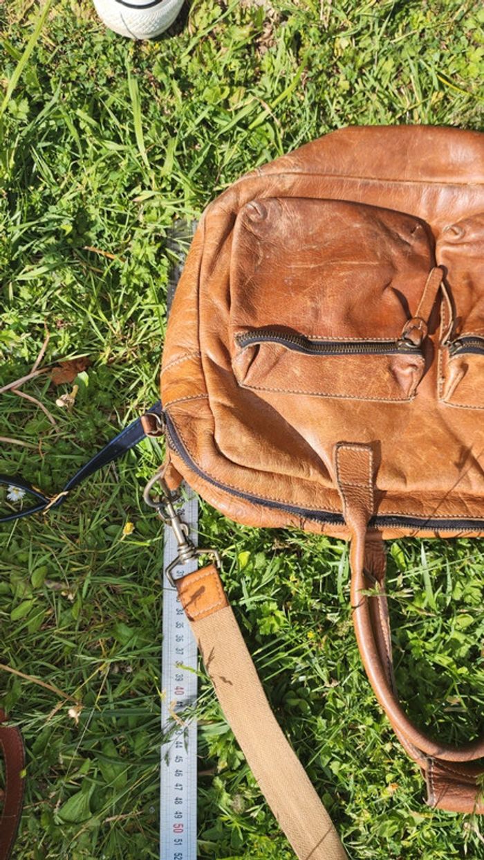 Joli sac en cuir vintage - photo numéro 7