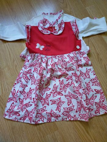 Ensemble robe + gilet 24 mois